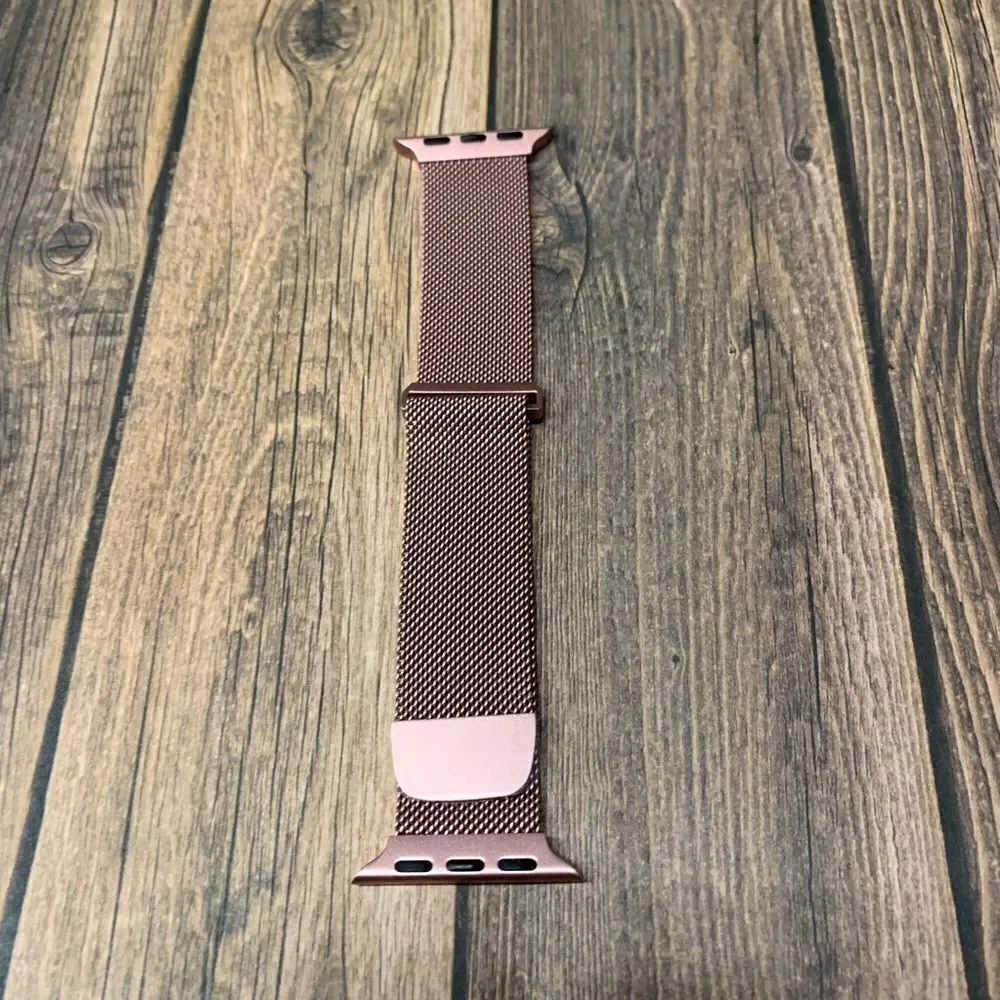 Pink Mesh Watch Band
